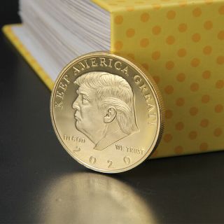 10x Donald Trump 2020 Keep America Great Commander In Chief Gold Challenge Coin