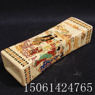 Chinese Old Famille Rose Porcelain Maid Porcelain Pillow