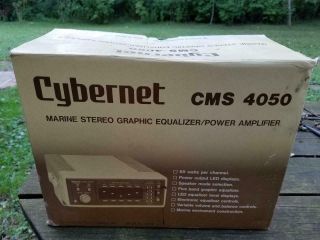 Vintage Kyocero Cybernet Cms 4050 Marine Graphic Equalizer Japan Orig Box