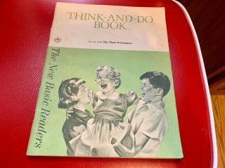 Vintage Scott Foresman Think - And - Do Book Workbook Three Primers 1962