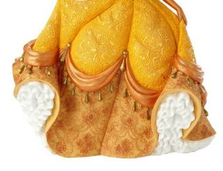 Disney Couture de Force Princess Belle in Golden Ballgown Figurine 4060071 3