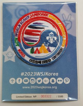 24th World Scout Jamboree 2019 " Korean Contingent Official Patch " / Pocket