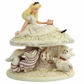 Jim Shore Disney Traditions White Woodland Alice Wonderland Figurine 6005957