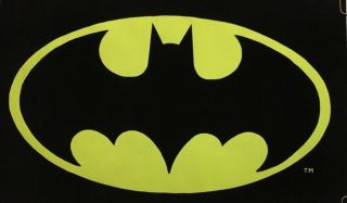 Batman Vintage Blacklight Poster Flocked Velvet 1960’s Pin - Up Dc Comics