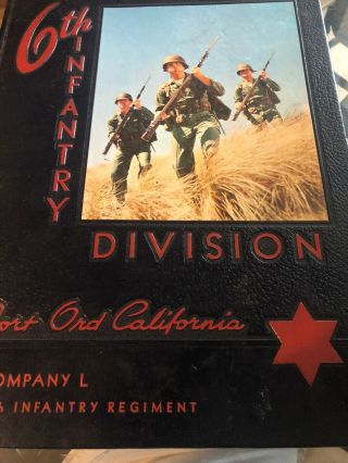 1955 Fort Ord California 6th Infantry Division Yearbook Company L Engineer