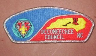 Vintage Boy Scout Shoulder Patch Occoneechee Council 75th Diamond Jubilee Bsa