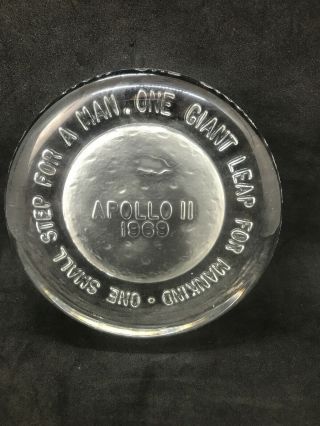 Vintage Fenton Glass 1969 Apollo 11 Moon Landing Paperweight