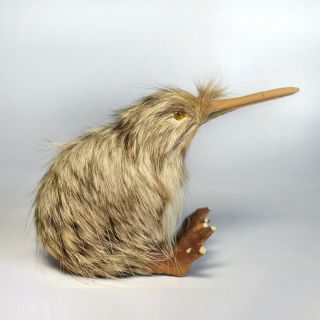 Lifelike Miniature - Kiwi - Zealand Souvenir - Hand Made - Bird Figurine