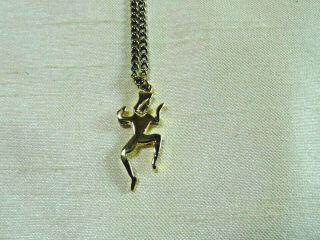 Vintage Girl Scouts Brownies Elf Charm Necklace