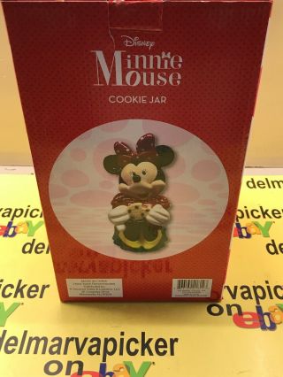 Disney Zrike Disney Minnie Mouse Cookie Jar Nib