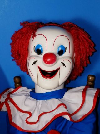 VINTAGE Larry Harmon EEGEE CO BOZO The Clown Ventriloquist Doll VG 2