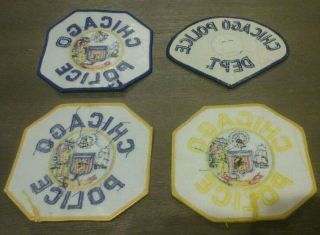 Four Different Chicago Illinois Police Patches 2