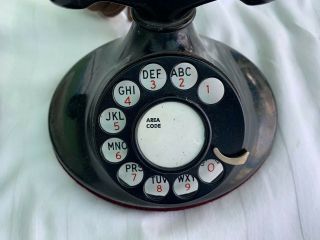 Vintage 1930 ' S WESTERN ELECTRIC Model 202 Oval Base DIAL TELEPHONE 2