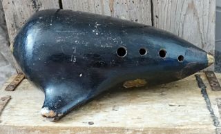Vintage Ocarina By Ewa Clay Composition Very Large Size Fine