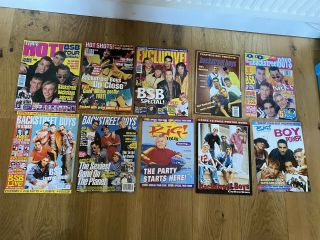10 X Vintage Backstreet Boys 90s Magazines