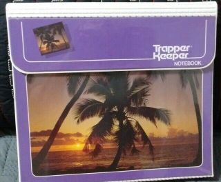 Vintage Trapper Keeper Notebook Miami Palm Trees