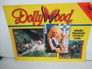 Vintage 1987 Dolly Parton Dollywood Theme Park Amusement Guide P828