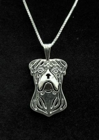 American Bulldog,  Dog Cute Necklace 18 "