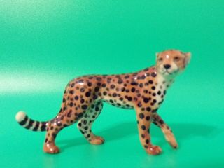 Northern Rose Cheetah Porcelain Figurine