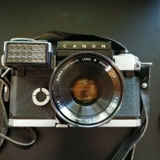 Canon Canonflex Rp Vintage 35mm Slr Film Camera W/ 50mm 1:1.  8