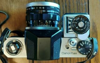 Canon Canonflex RP Vintage 35mm SLR Film Camera W/ 50mm 1:1.  8 3