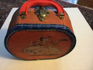 Vintage Mickey Mouse,  Donald Duck,  & Pluto Travel Case Signed Built By Neevel