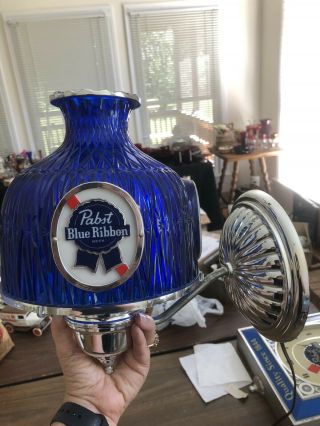 Vintage Pabst Blue Ribbon Beer Electric Wall Sconce Light Lamp Bar Sign