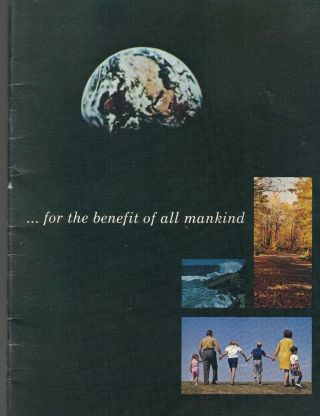 General Electric Ge Booklet For The Benefit Of All Mankind 1972 Aerospace Group