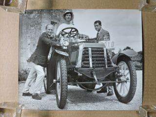 Gia Scala And Don Burnett With A Vintage Automobile Orig Candid Photo 18950 