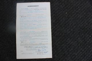 Vintage 1894 Pennsylvania Canal Lease,  House At Clarks Ferry,  Dauphin Co. ,  Pa