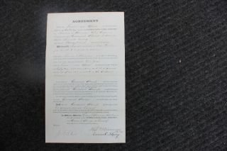1882 Pennsylvania Canal Lease,  House,  Lock 3,  To Manuel Stump,  Lancaster County,  Pa