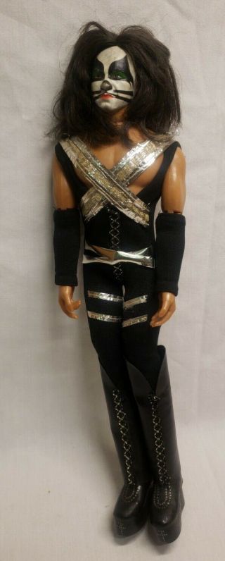 Kiss Peter Criss Doll Mego Vintage Action Figure Aucoin Display