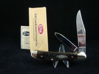 Vintage Case Xx Usa 6249 Copperhead Knife 10 Dot 1980 Dark Red Bone Cond: