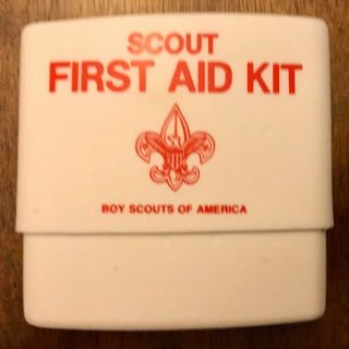 Vintage Boy Scouts Of America First Aid Kit,  Plastic,  Container Only,  Pre - Owned