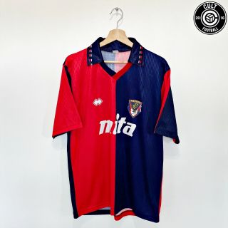 1991/92 Genoa Home Vintage Errea Football Shirt Jersey (l) Calcio Italy