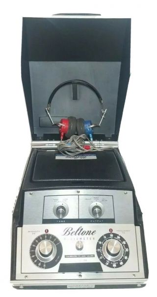 Beltone Vintage Audiometer Model 9 With Headphones