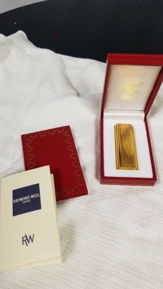 Authentic Vintage Cartier Gold Plated Lighter