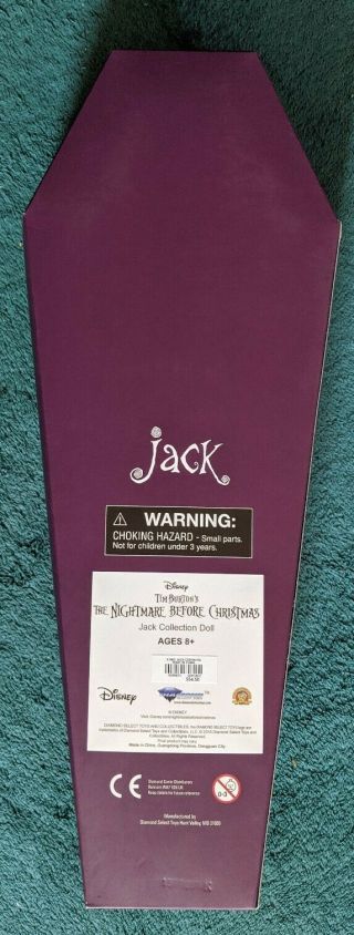 Disney Nightmare Before Christmas Jack Coffin Doll Hot Topic Exclusive Limited 2