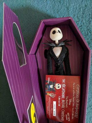 Disney Nightmare Before Christmas Jack Coffin Doll Hot Topic Exclusive Limited 3