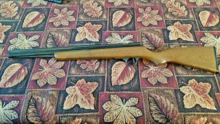 Vintage Wood Body Crosman Model 1400 22 Cal Pellet Rifle Made In Fairport Ny Usa