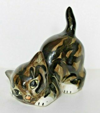 Vintage Seymour Mann 1978 Home Decor Porcelain Tabby Cat Kitten Japan 5 " Euc