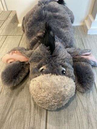 Rare 24 " Eeyore Large Gray Plush Walt Disney World Stuffed Animal Removable Tail