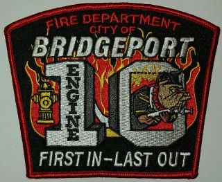 Bridgeport Fire Department Engine Company 10 Patch - Ct Station