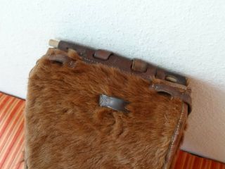 Fine 1945 Swiss Army Cowhide Leather Backpack Rucksack Military Fur Vintage 2