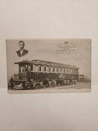 Abraham Lincoln Funeral Car 42nd Encampment Gar 1908 Postcard