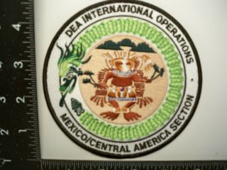 Federal Dea Hqs Intl Ops Mexico Ca Sect Patch Washington,  Dc Police Drug Tf Vwe