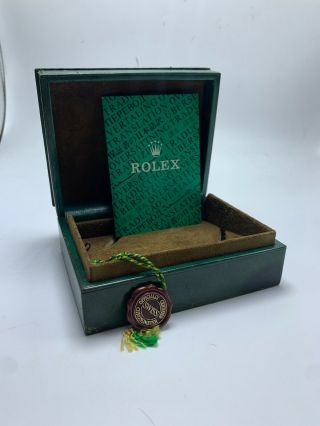 Vintage Rolex Box with booklet and hang tag 3