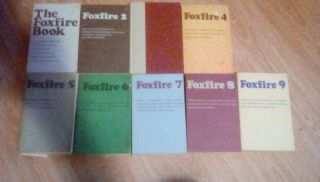 Set Of Vintage Foxfire Books 1 - 9 Eliot Wigginton Good To Very Good