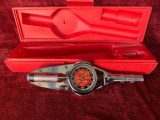 Vintage 1980 Snap On Torq O Meter Torque Wrench / Te 25 - La / 0 - 300 Inch Pounds