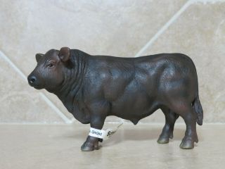 Nwt Schleich 13282 Angus Bull Black Cattle Cow Retired Farm Ranch Animal Toy